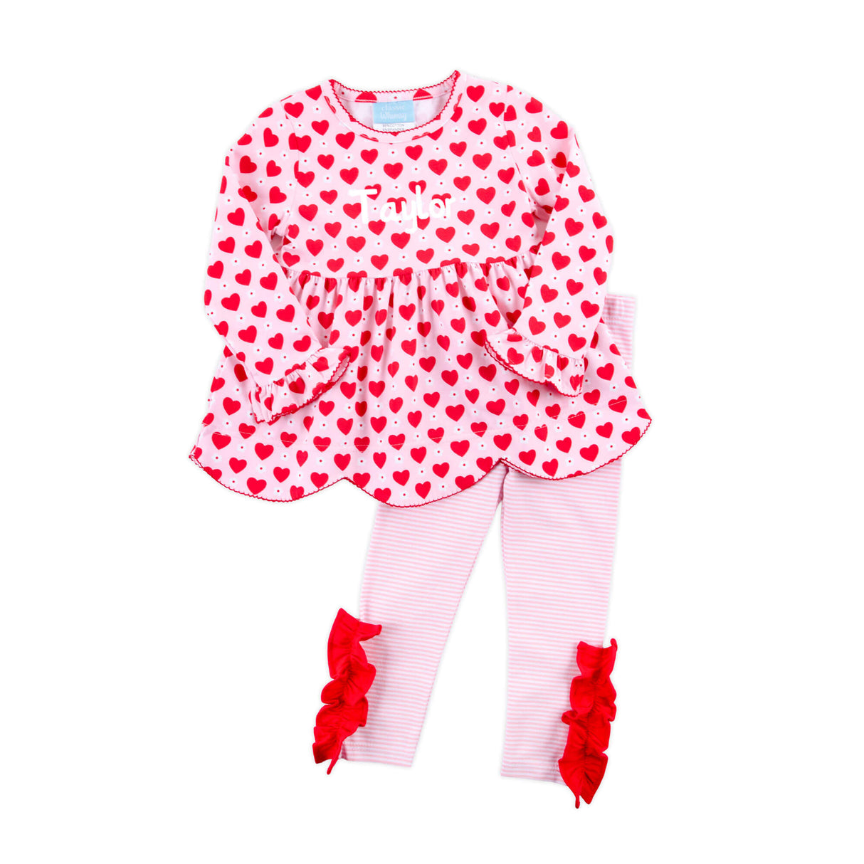 Heart & Daisy Print Ruby Legging Set