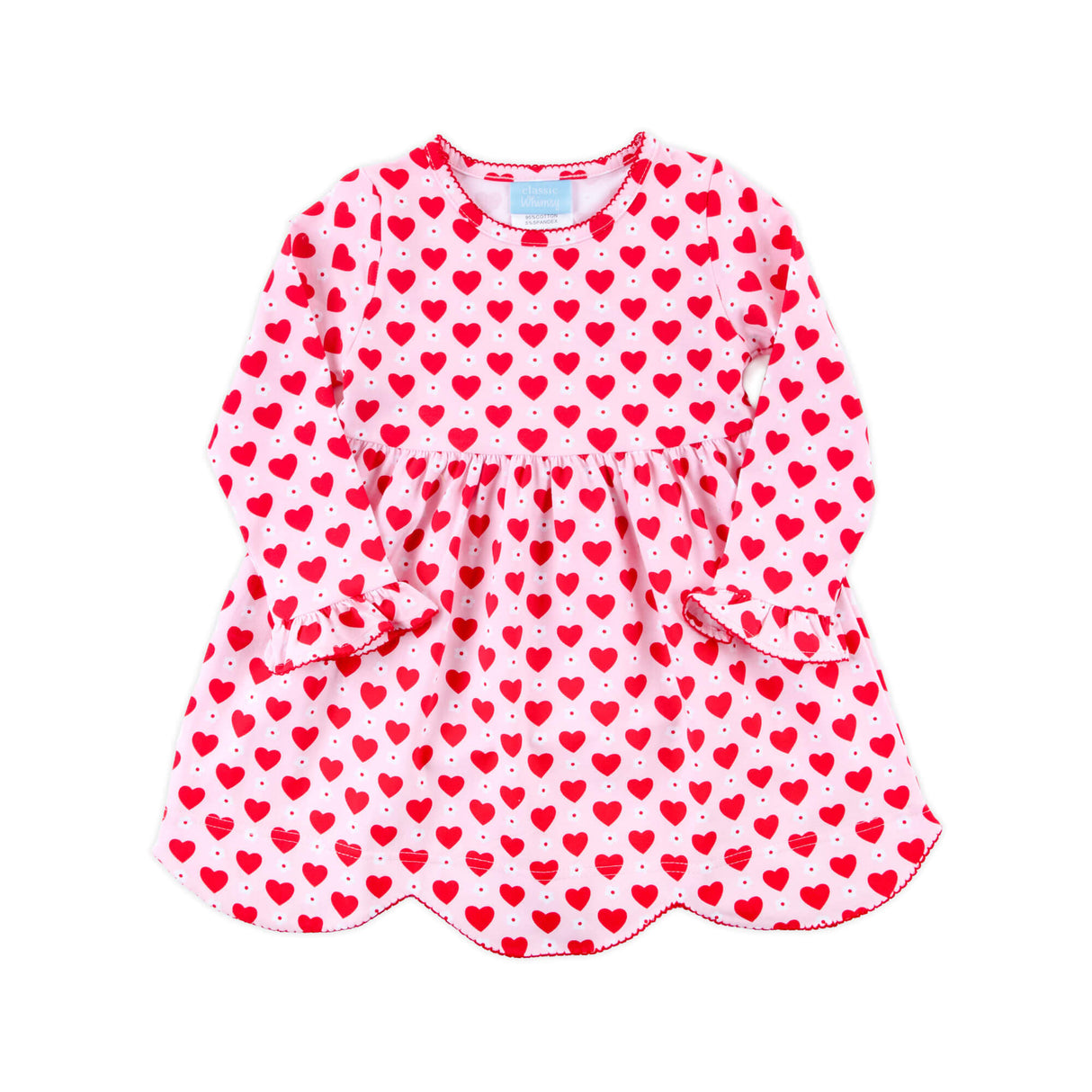 Heart & Daisy Print Ruby Dress