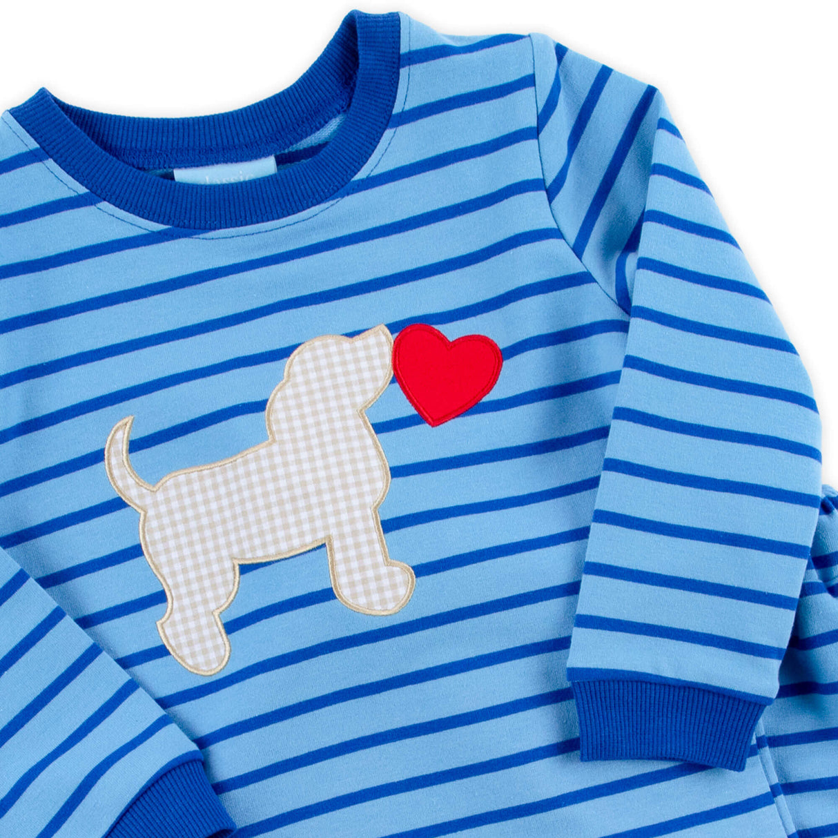 Puppy Love Blue Stripe Jogger Set