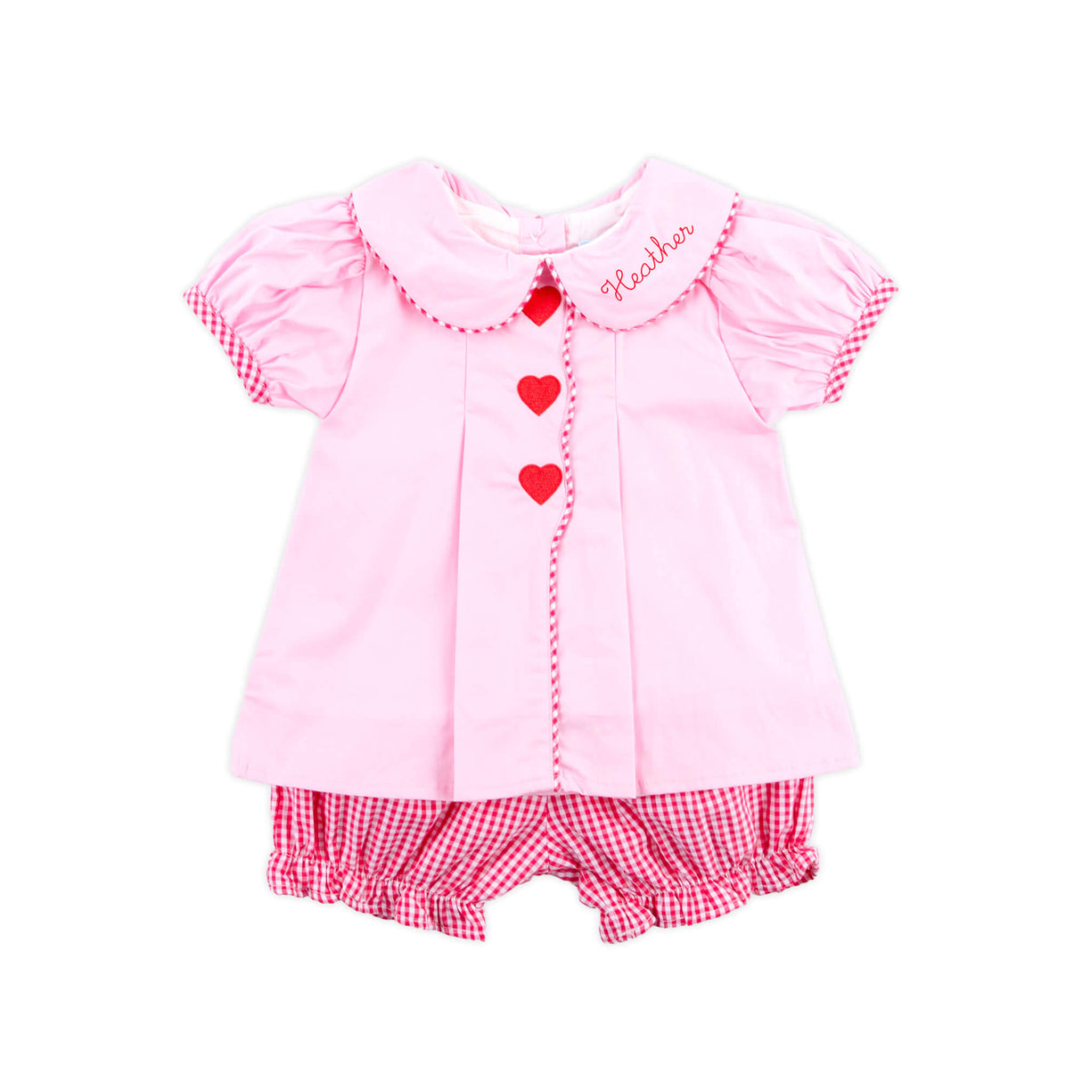 Valentine Hearts Pink Jane Bloomer Set