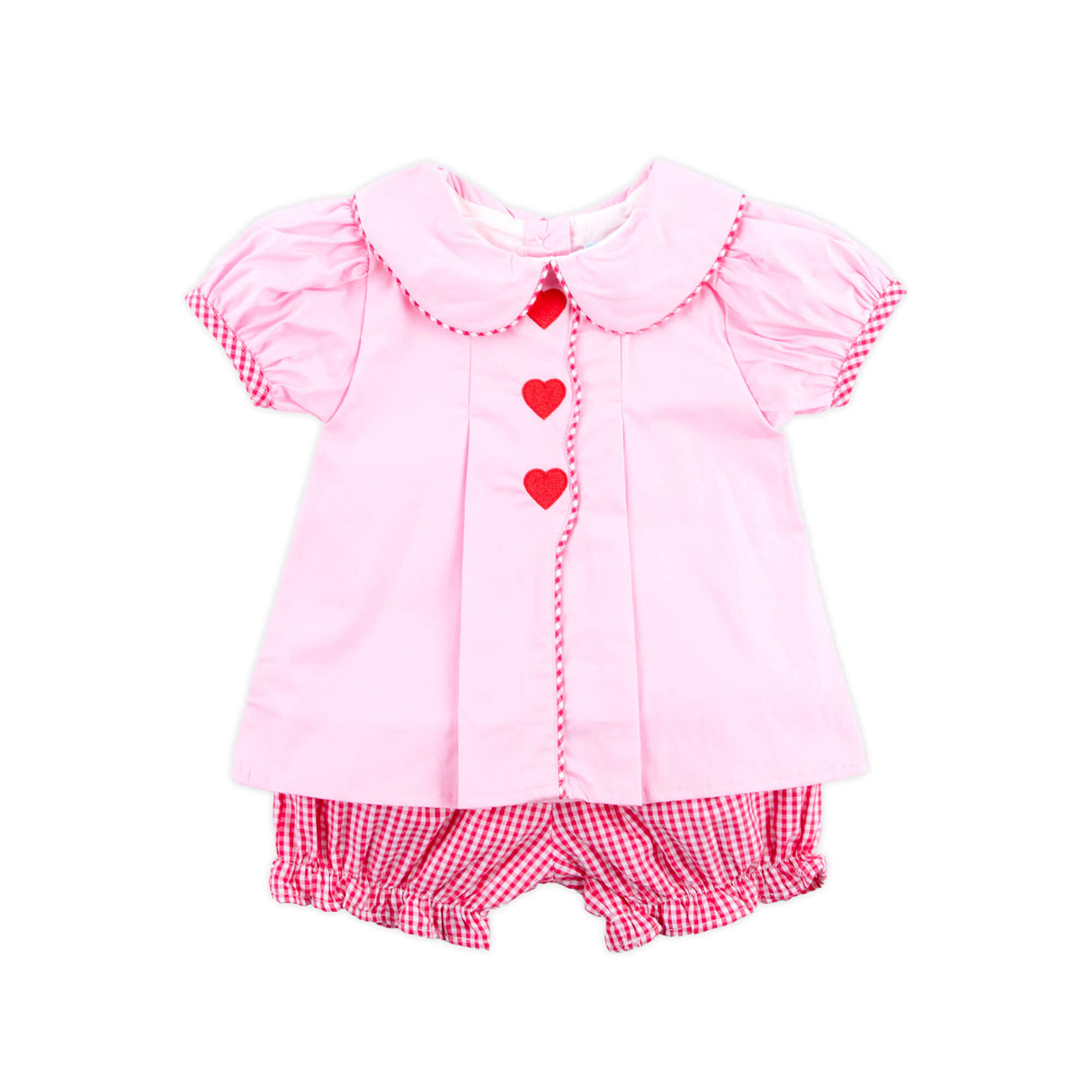 Valentine Hearts Pink Jane Bloomer Set