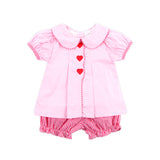 Valentine Hearts Pink Jane Bloomer Set