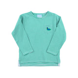 Mallard Green Stripe Long Sleeve Pocket Shirt