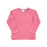 Red Stripe Long Sleeve Pocket Shirt