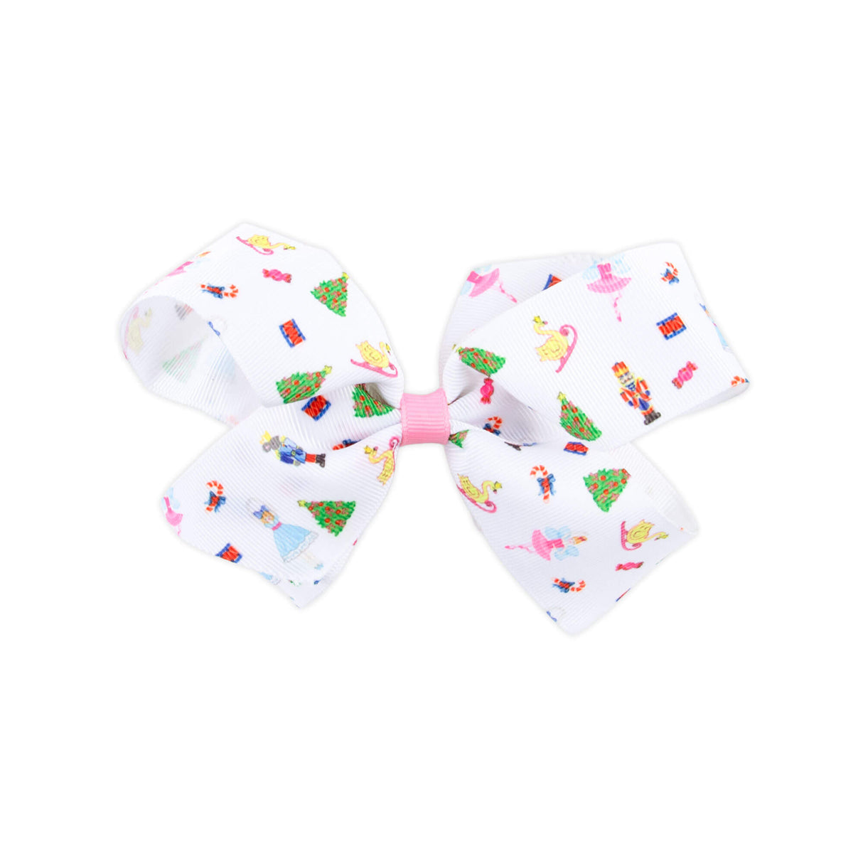 Nutcracker Print Hair Bow