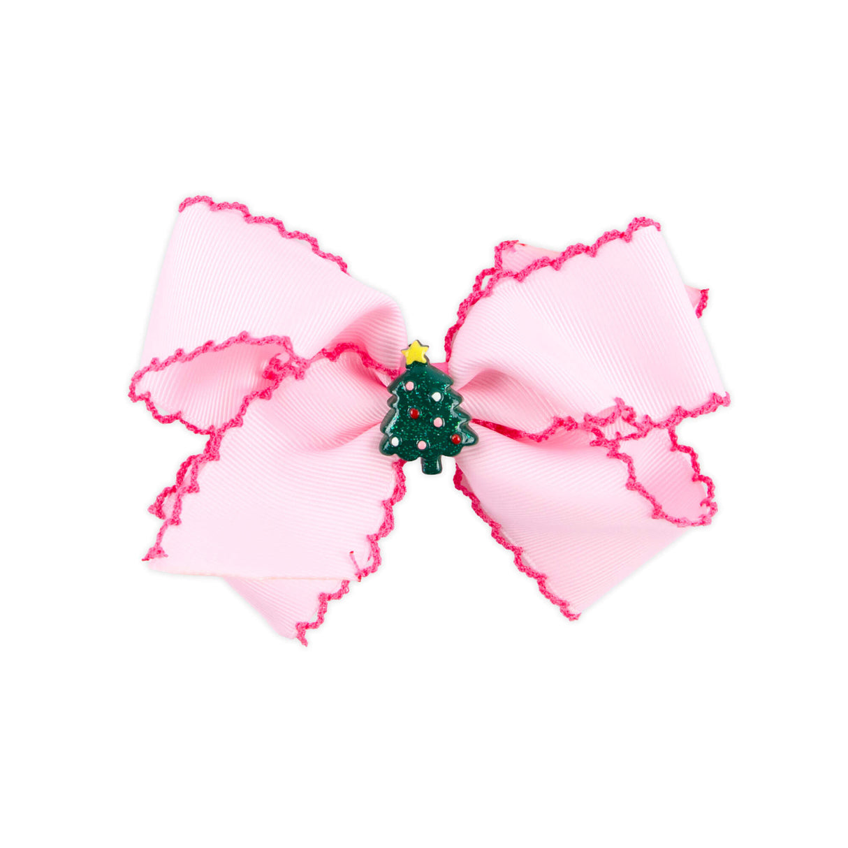 Christmas Tree Charm Moonstitch Hair Bow