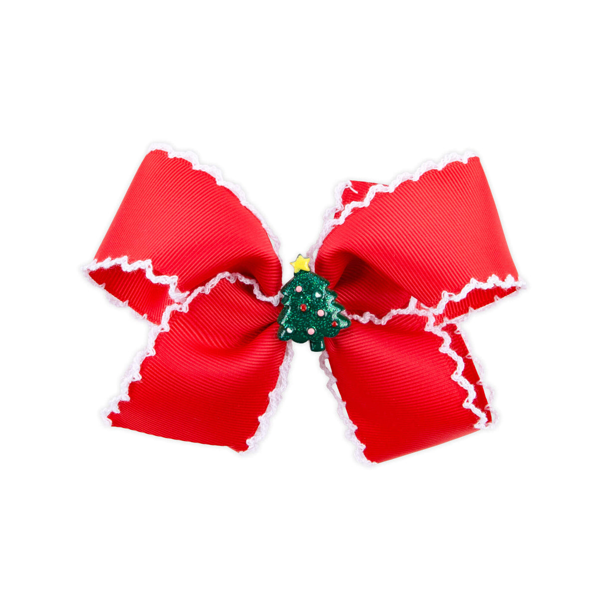 Christmas Tree Charm Moonstitch Hair Bow