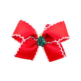 Christmas Tree Charm Moonstitch Hair Bow