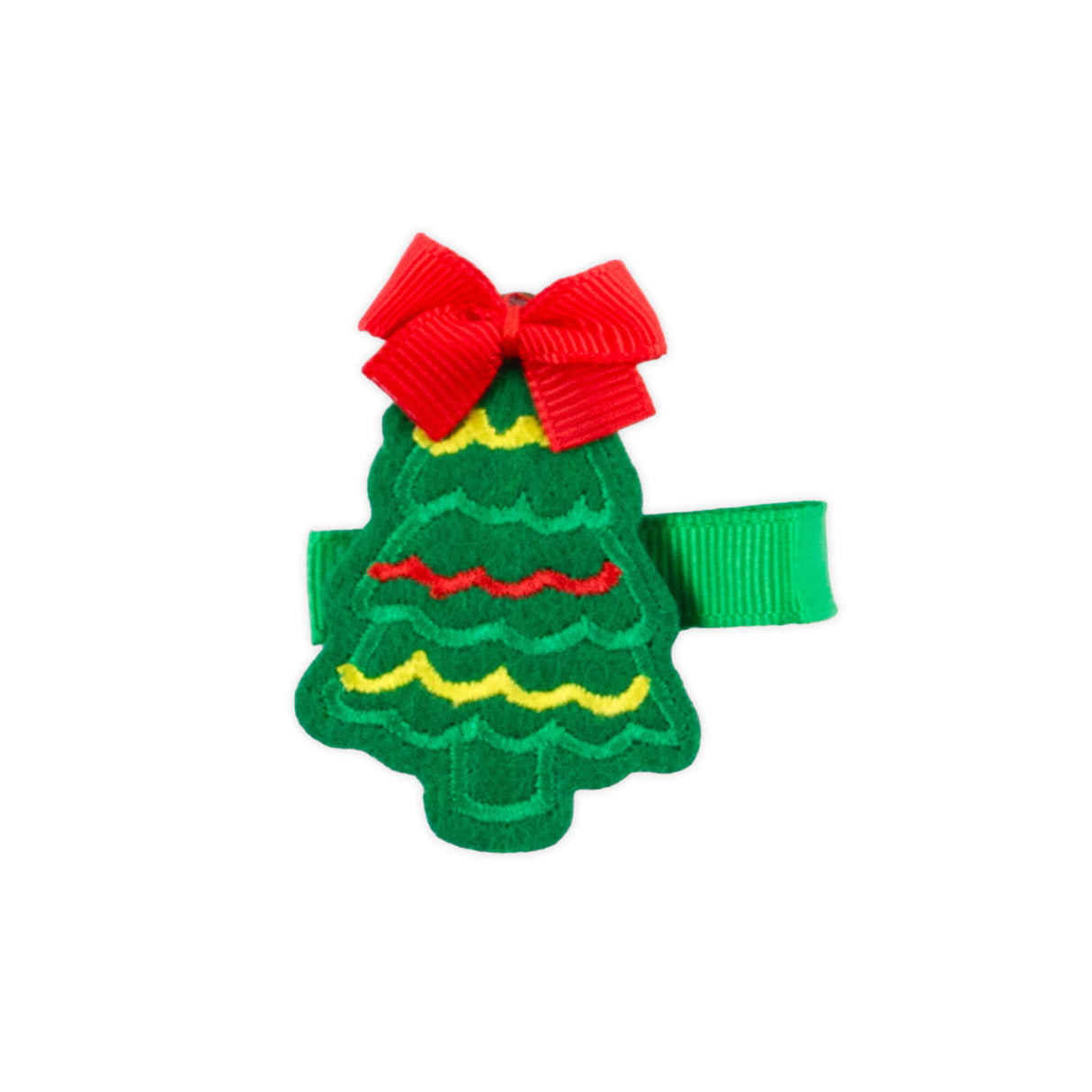 Christmas Tree Felt Hair Clip