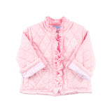 Pink Ruffle Quilted Coat
