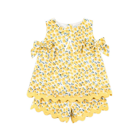 Sunflower Sunshine Floral Eleanor Short Set