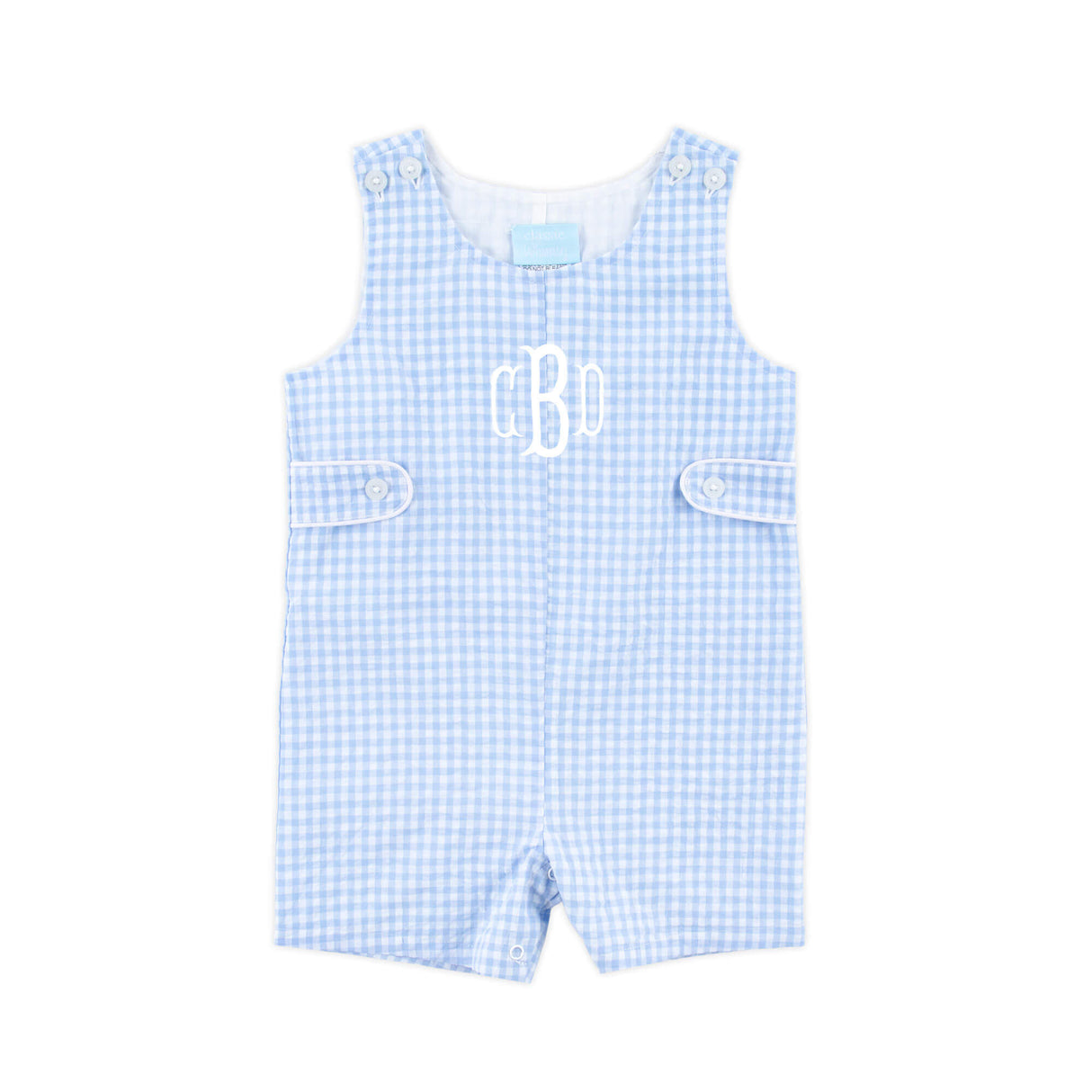 French Blue Gingham Jon Jon