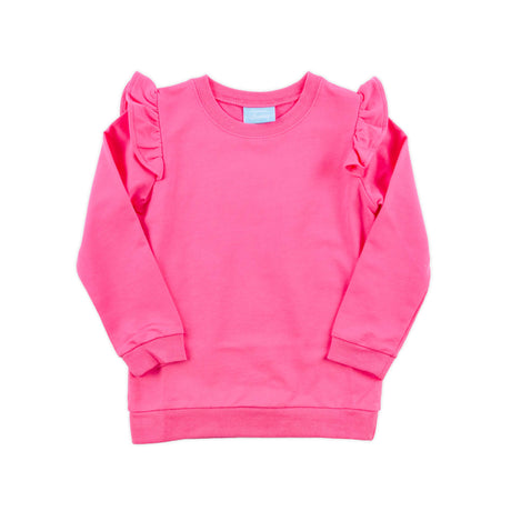 Pink Ruffle Sweatshirt