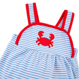 Coastal Crab Blue Stripe Skyler Bubble