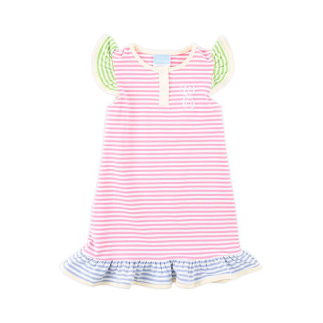 Colorblock Stripe Jade Dress