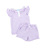 Lavender Stripe Nina Short Set