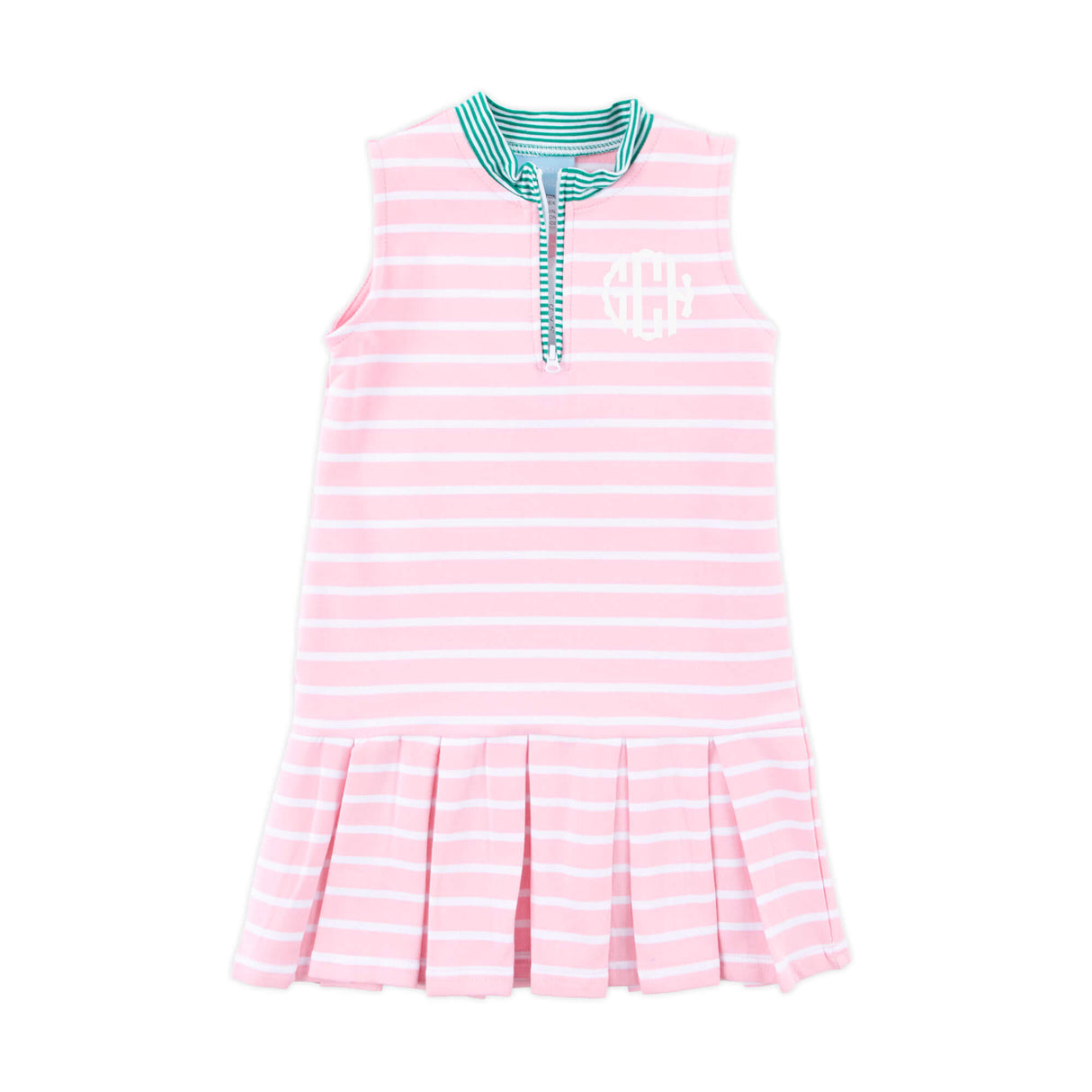 Light Pink Stripe Tennis Dress