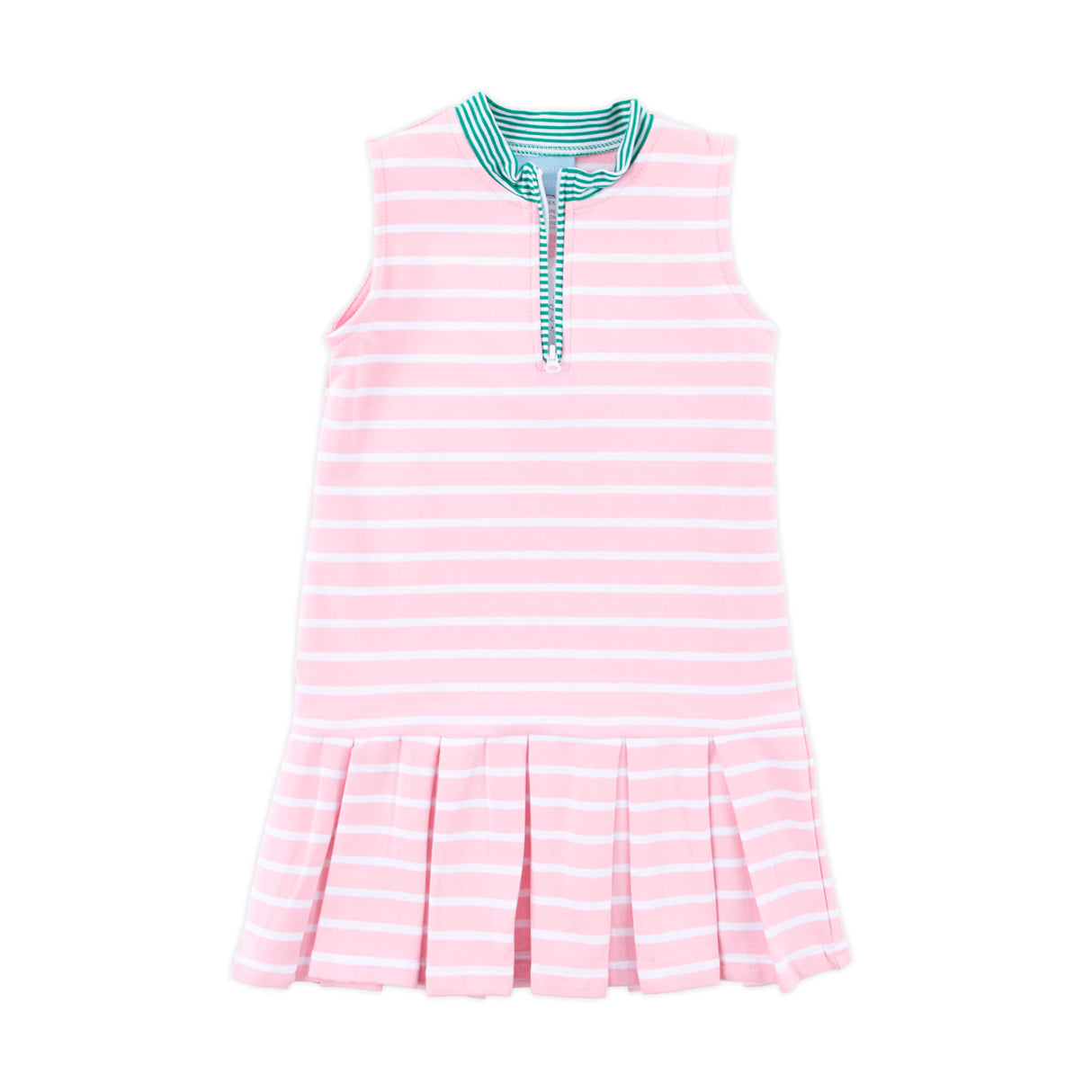 Light Pink Stripe Tennis Dress