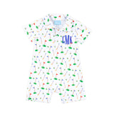 Country Club Polo Romper