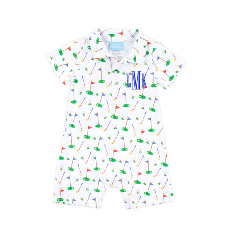 Country Club Polo Romper