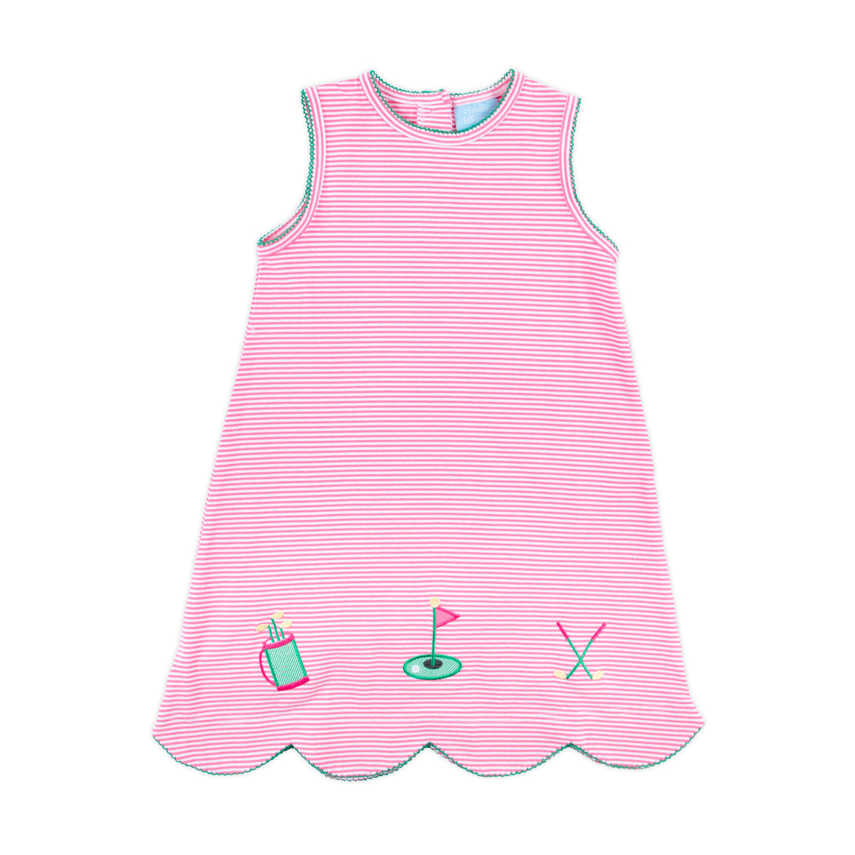 Golf Life Pink Stripe Cleo Dress