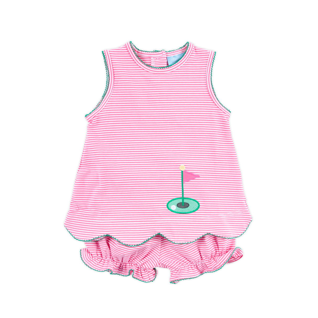 Golf Life Pink Stripe Cleo Bloomer Set