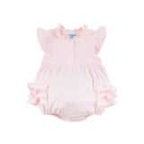 Light Pink Stripe Ruffle Nicole Bubble