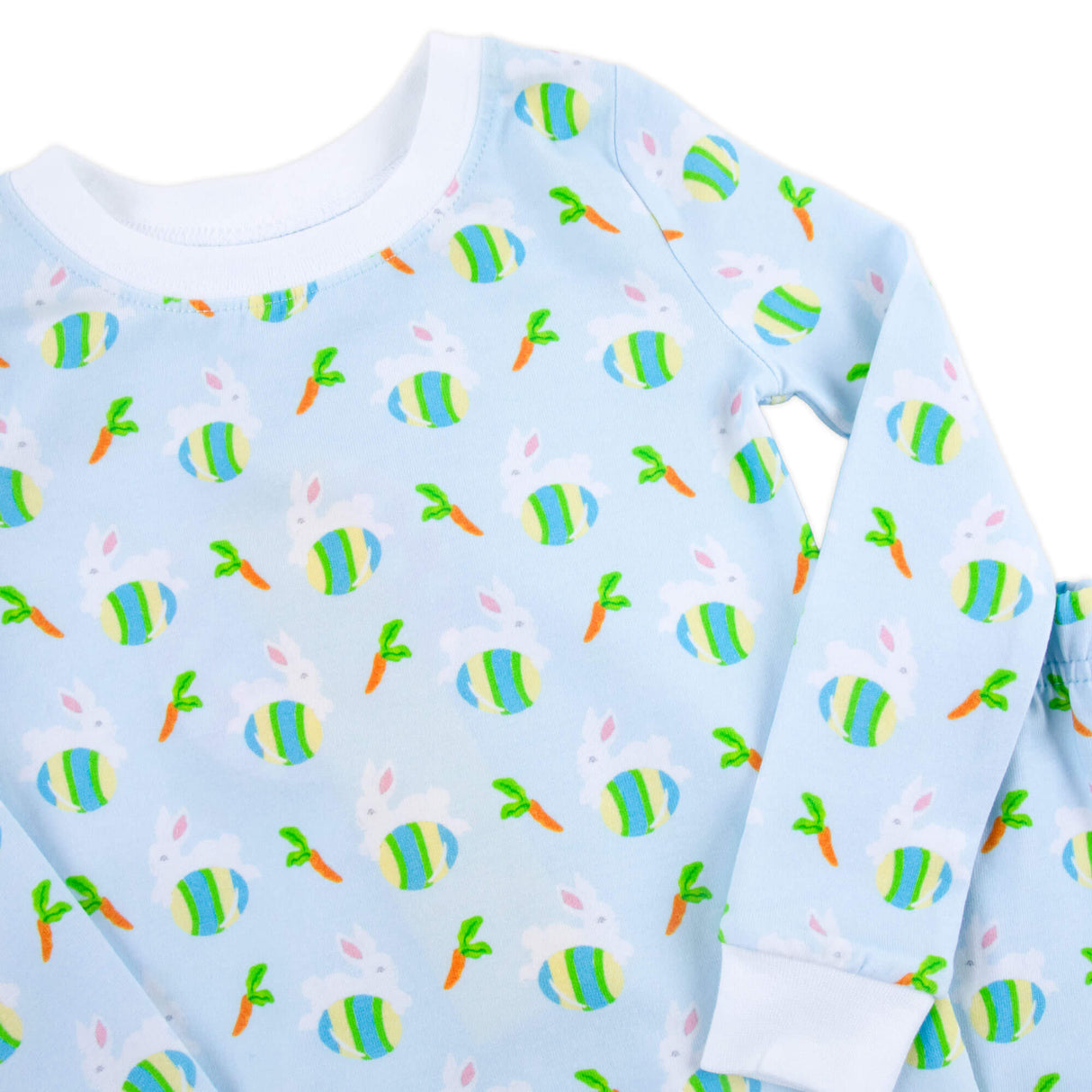 Hop Into Easter Blue Pajamas
