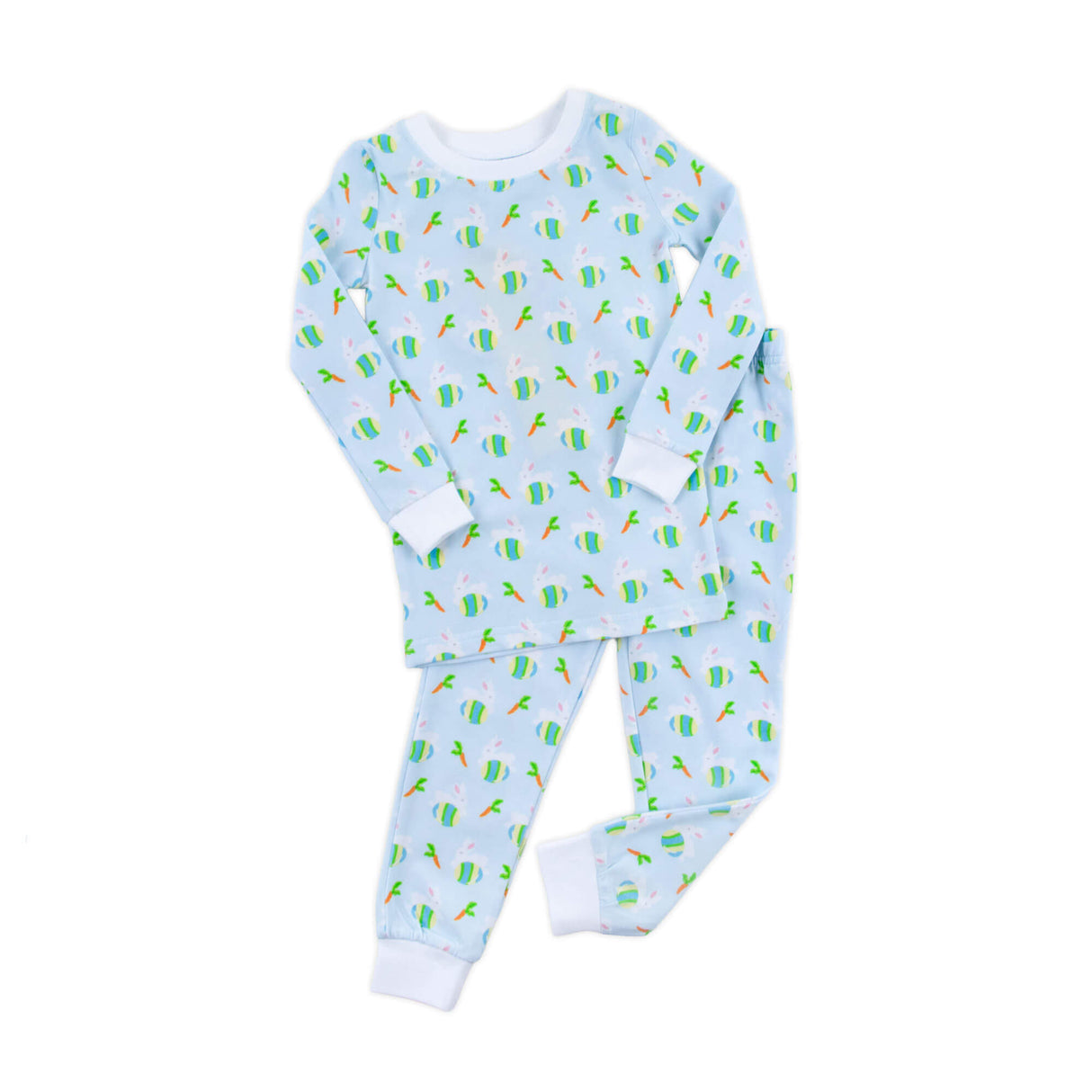 Hop Into Easter Blue Pajamas
