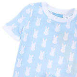 Bunny Peeps Light Blue Short Pajamas