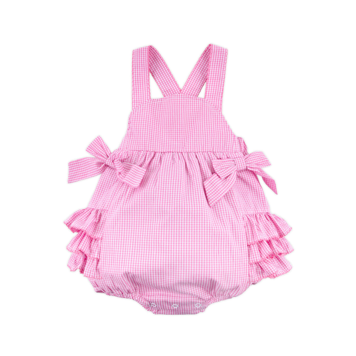 Pink Gingham Skyler Bubble