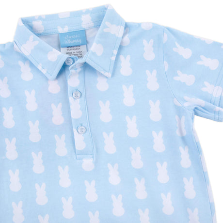 Bunny Peeps Light Blue Polo