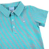 Peep Turquoise Stripe Polo