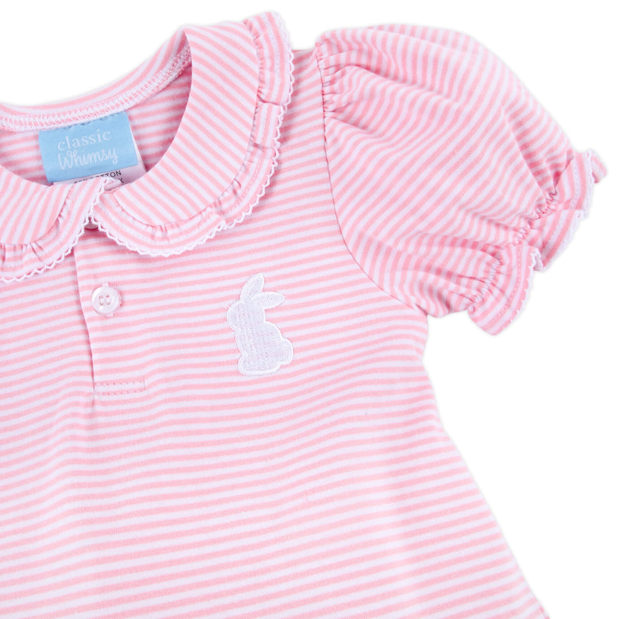 Bunny Pink Stripe Ruth Bubble
