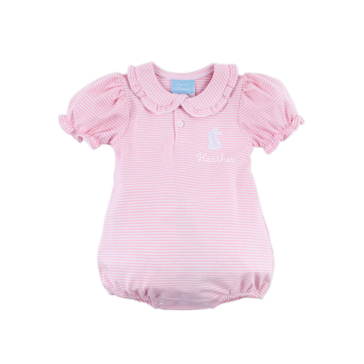 Bunny Pink Stripe Ruth Bubble