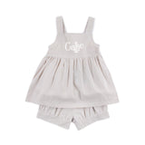 Khaki Gingham Mia Short Set