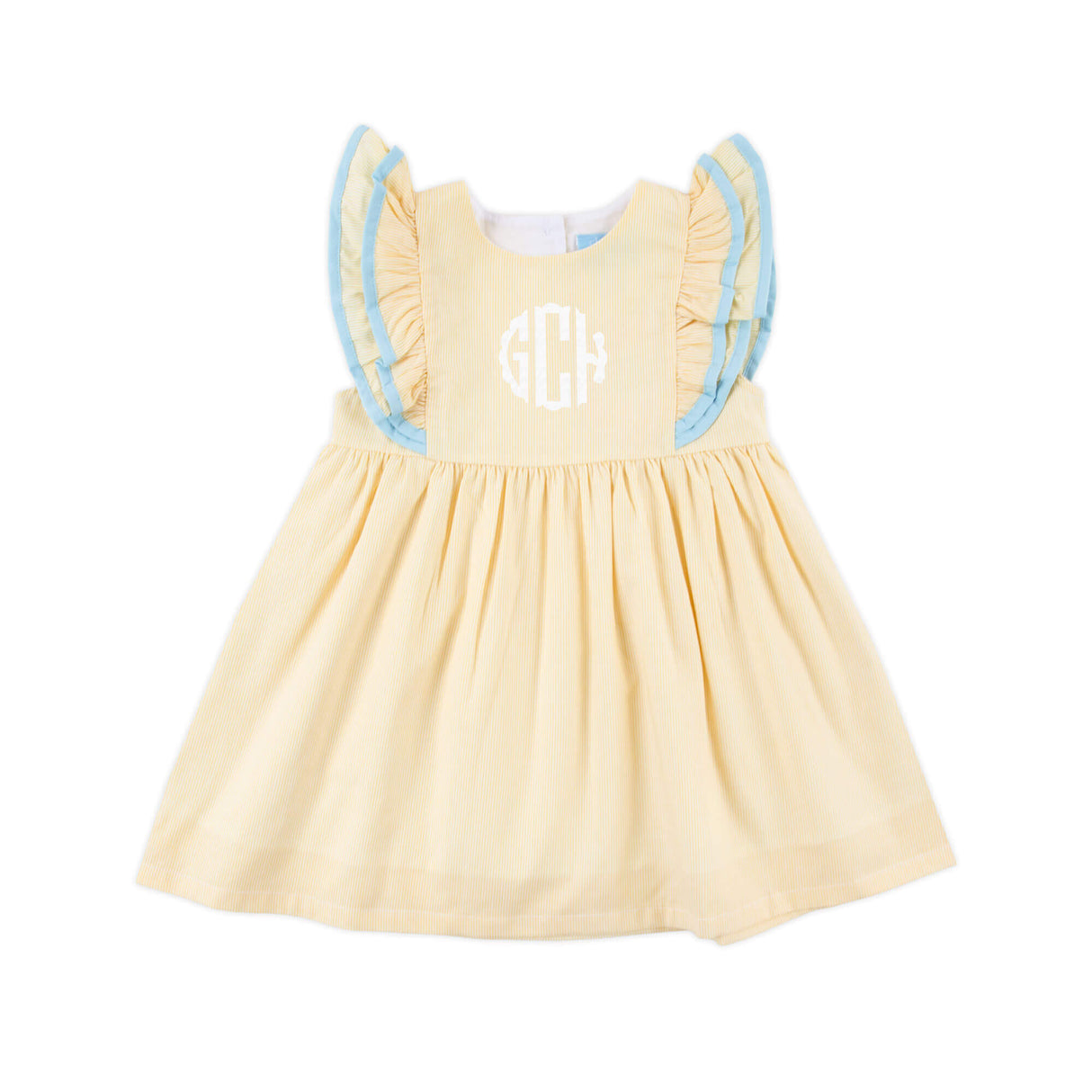 Yellow & Light Blue Alice Dress