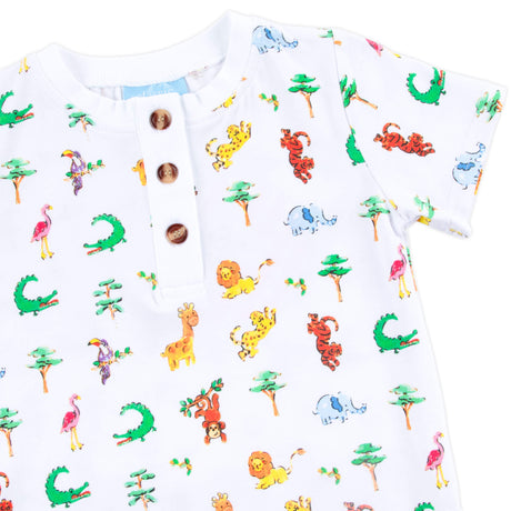 Safari Short Sleeve Henley Shirt