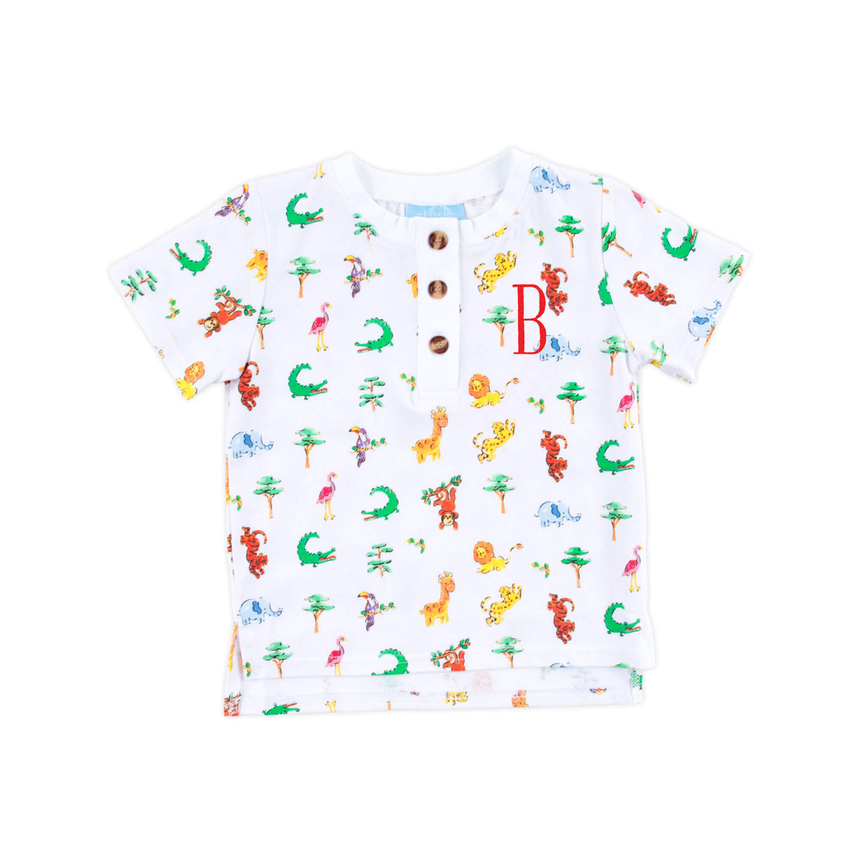 Safari Short Sleeve Henley Shirt