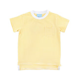 Yellow Stripe Short Sleeve Pocket Shirt