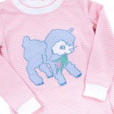 Baby Lamb Pink Stripe Pajamas