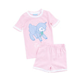 Baby Lamb Pink Stripe Short Pajamas