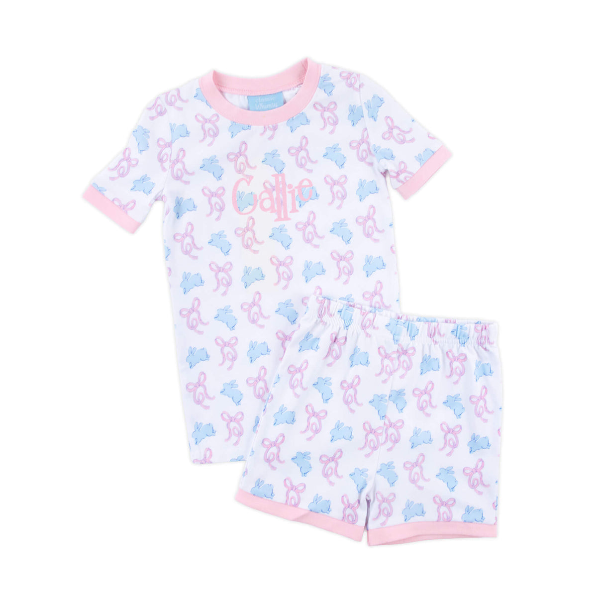 Bunnies & Bows Short Pajamas