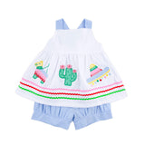 Fiesta Time Blue Gingham Stella Short Set