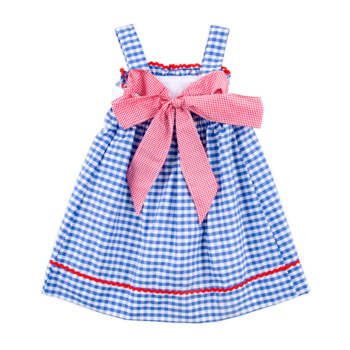 Fly The Flag Royal Blue Gingham Stella Dress
