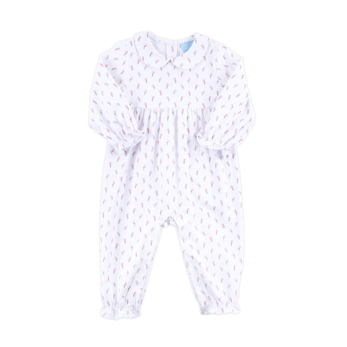 Pink Rosebud Ruffle Romper