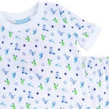 Western Cowboy Blue Pajamas