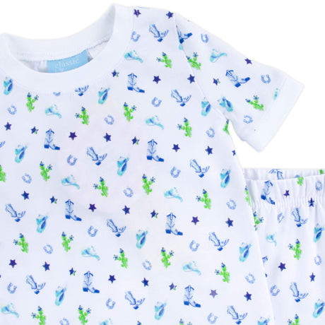 Western Cowboy Blue Pajamas