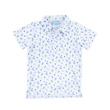 Western Cowboy Blue Polo