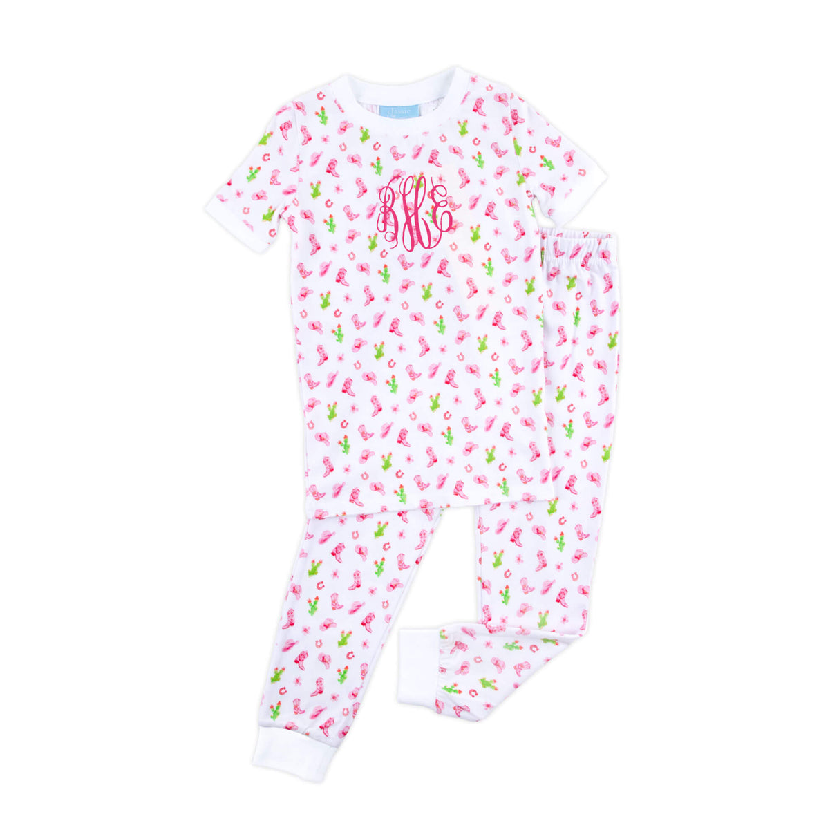 Western Cowboy Pink Pajamas